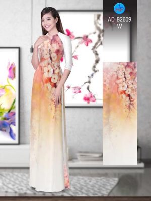 Vải áo dài Hoa in 3D AD B2609 19