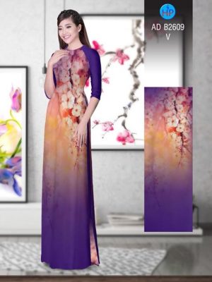 Vải áo dài Hoa in 3D AD B2609 18