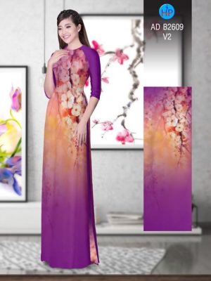 Vải áo dài Hoa in 3D AD B2609 20