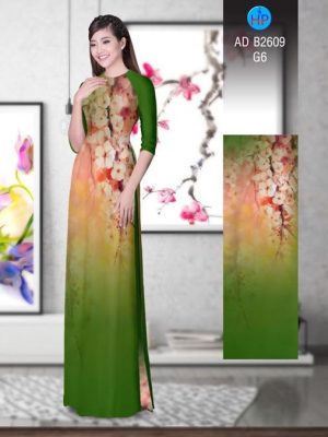 Vải áo dài Hoa in 3D AD B2609 23
