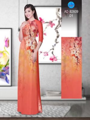 Vải áo dài Hoa in 3D AD B2609 25