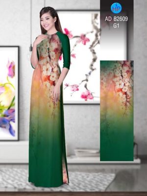Vải áo dài Hoa in 3D AD B2609 24