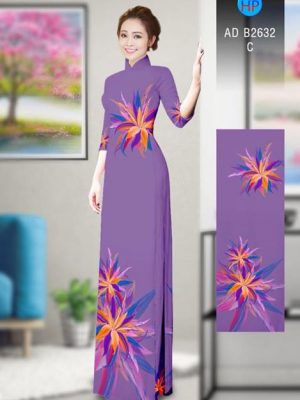 Vải áo dài Hoa in 3D AD B2632 14