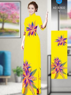 Vải áo dài Hoa in 3D AD B2632 16