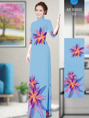 Vải áo dài Hoa in 3D AD B2632 20