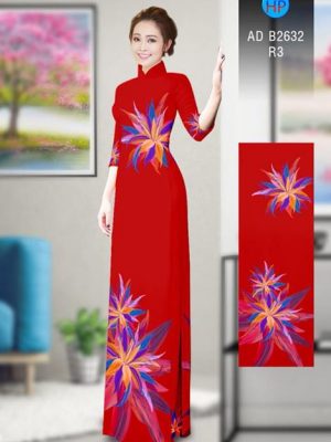 Vải áo dài Hoa in 3D AD B2632 22