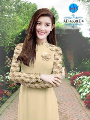 Vải áo dài Hoa in 3D AD 4638 18