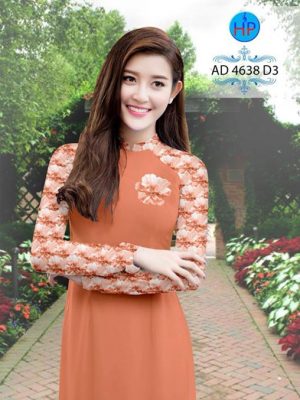 Vải áo dài Hoa in 3D AD 4638 19