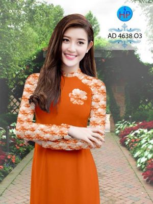 Vải áo dài Hoa in 3D AD 4638 22