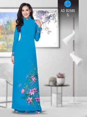 Vải áo dài Hoa in 3D AD B2585 14