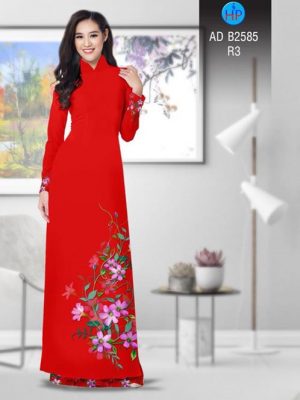 Vải áo dài Hoa in 3D AD B2585 15