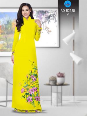 Vải áo dài Hoa in 3D AD B2585 16