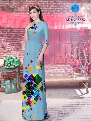 Vải áo dài Lập thể ô vuông AD N2077 16