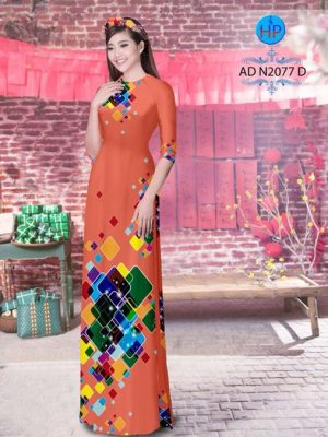 Vải áo dài Lập thể ô vuông AD N2077 19