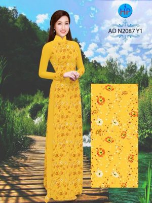Vải áo dài Hoa xinh nguyên áo AD N2087 15