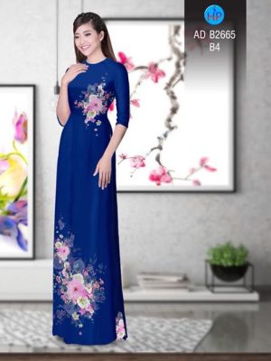Vải áo dài Hoa in 3D AD B2665 17