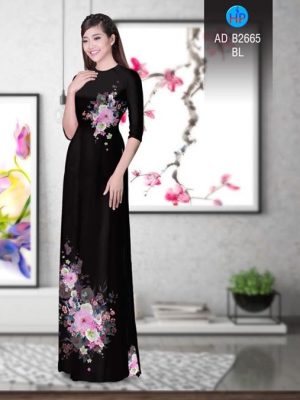 Vải áo dài Hoa in 3D AD B2665 18