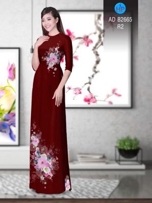 Vải áo dài Hoa in 3D AD B2665 22