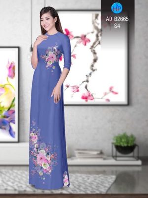 Vải áo dài Hoa in 3D AD B2665 24