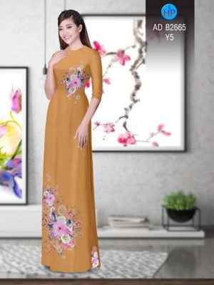 Vải áo dài Hoa in 3D AD B2665 25