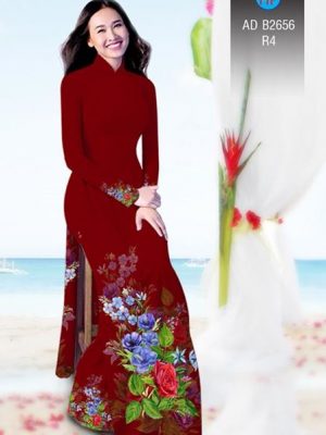 Vải áo dài Hoa in 3D AD B2656 16