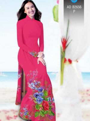 Vải áo dài Hoa in 3D AD B2656 25