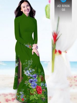 Vải áo dài Hoa in 3D AD B2656 24