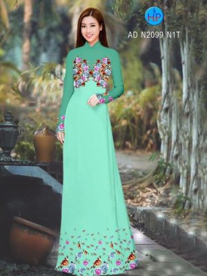 Vải áo dài Hoa in 3D AD N2099 14