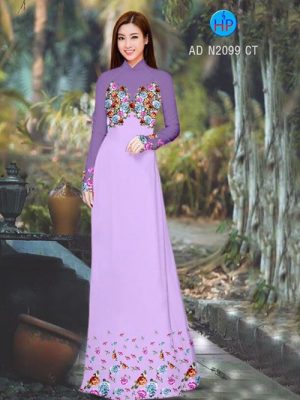 Vải áo dài Hoa in 3D AD N2099 16