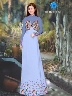 Vải áo dài Hoa in 3D AD N2099 19