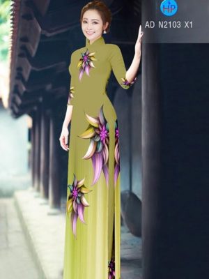 Vải áo dài Hoa ảo 3D AD N2103 23