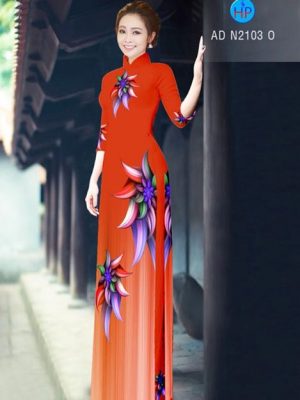 Vải áo dài Hoa ảo 3D AD N2103 22