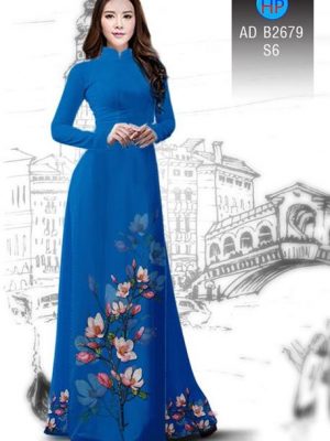 Vải áo dài Hoa in 3D AD B2679 24
