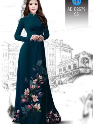 Vải áo dài Hoa in 3D AD B2679 25