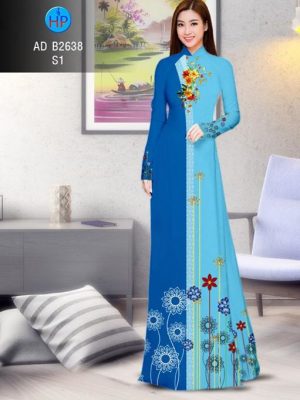 Vải áo dài Hoa in 3D AD B2638 15