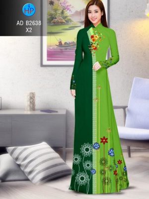 Vải áo dài Hoa in 3D AD B2638 18