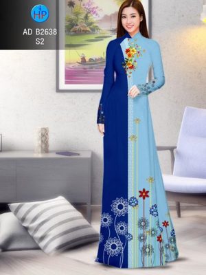Vải áo dài Hoa in 3D AD B2638 16