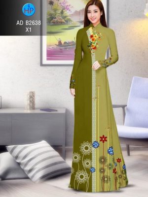 Vải áo dài Hoa in 3D AD B2638 17