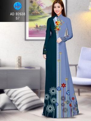 Vải áo dài Hoa in 3D AD B2638 19