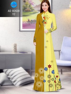 Vải áo dài Hoa in 3D AD B2638 20
