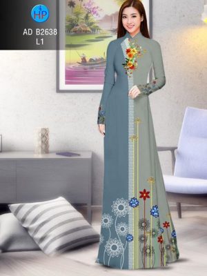 Vải áo dài Hoa in 3D AD B2638 21