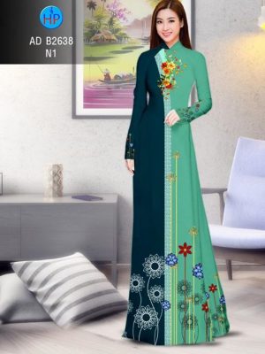 Vải áo dài Hoa in 3D AD B2638 24