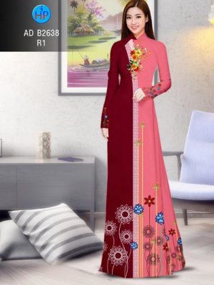 Vải áo dài Hoa in 3D AD B2638 23