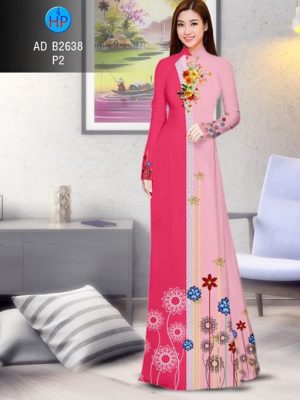 Vải áo dài Hoa in 3D AD B2638 22