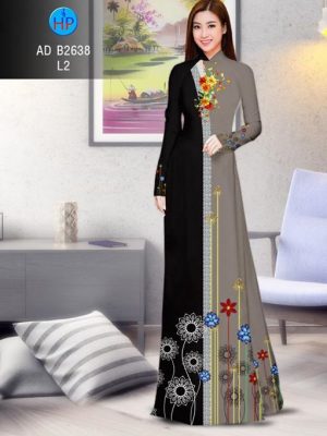 Vải áo dài Hoa in 3D AD B2638 25