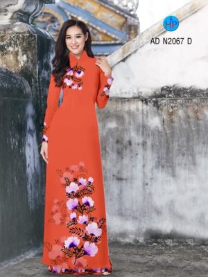 Vải áo dài Hoa tím mong manh AD N2067 24