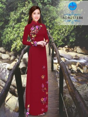 Vải áo dài Hoa Cẩm Chướng tượng trưng cho tình bạn AD N2173 17