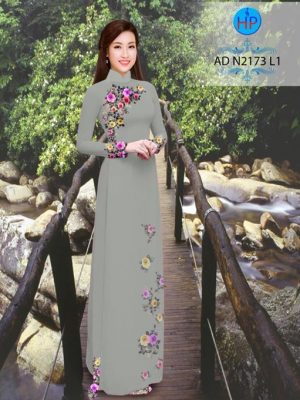 Vải áo dài Hoa Cẩm Chướng tượng trưng cho tình bạn AD N2173 25