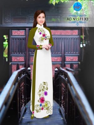 Vải áo dài Hoa in 3D AD N1571 13