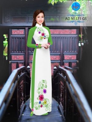 Vải áo dài Hoa in 3D AD N1571 17